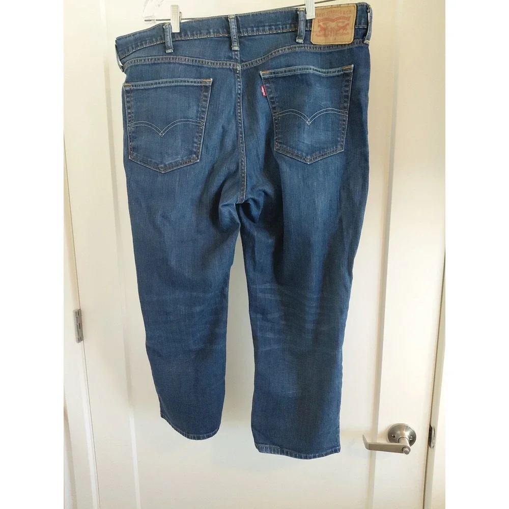 Levis 541 Jeans Mens 38 X 30 Athletic Fit Blue Stretch Denim